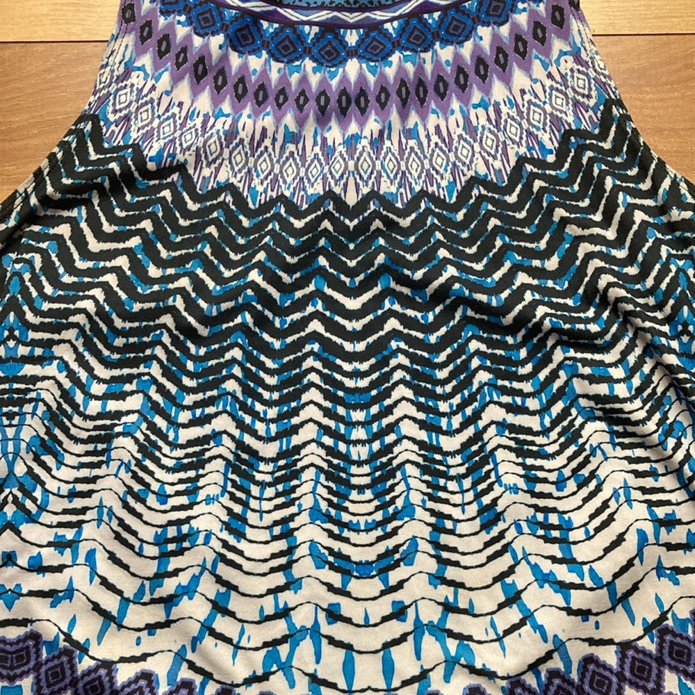 PRANA Aztec Print Racerback Tank Top. Size M - Picture 4 of 7
